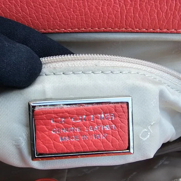 Cromia Womens Pink Pebble Leather Shoulder Bag, Made in Italy, Pre-owned - Picture 14 of 16